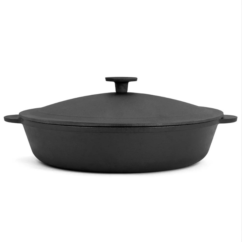 Ketaus keptuvė-troškintuvas su dangčiu 26cm