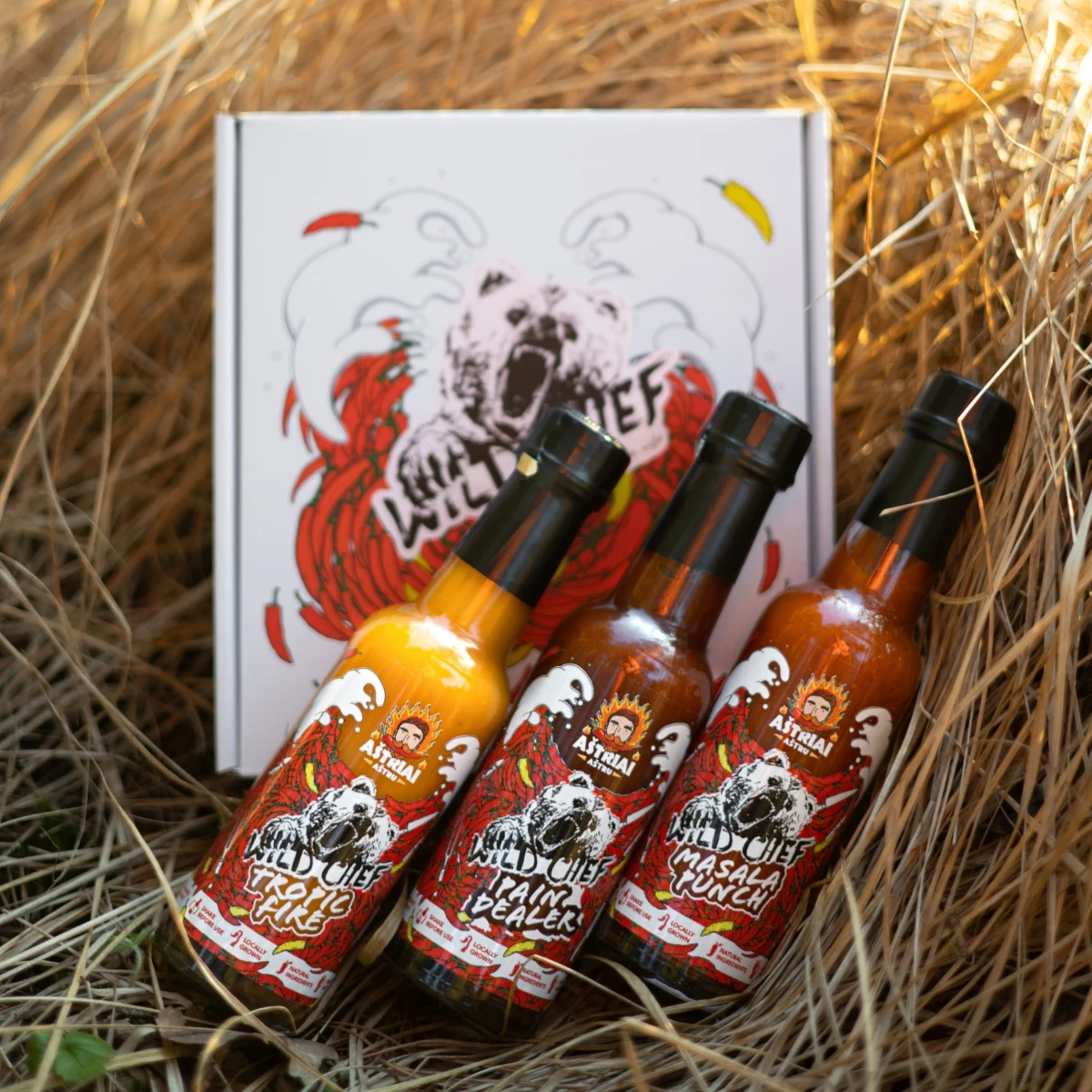 Aštrių padažų rinkinys 3x150ml